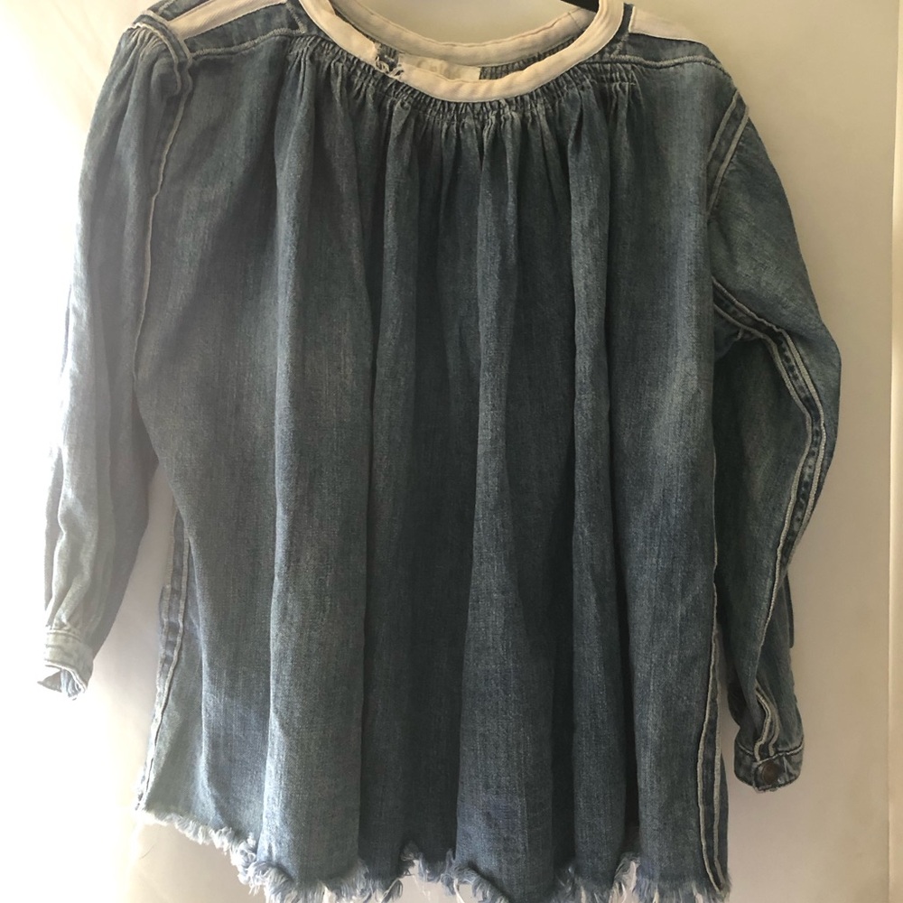 Chloe Denim Long Sleeve Top